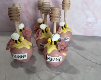 Winnie the Pooh honey pot cake pops - set of 12