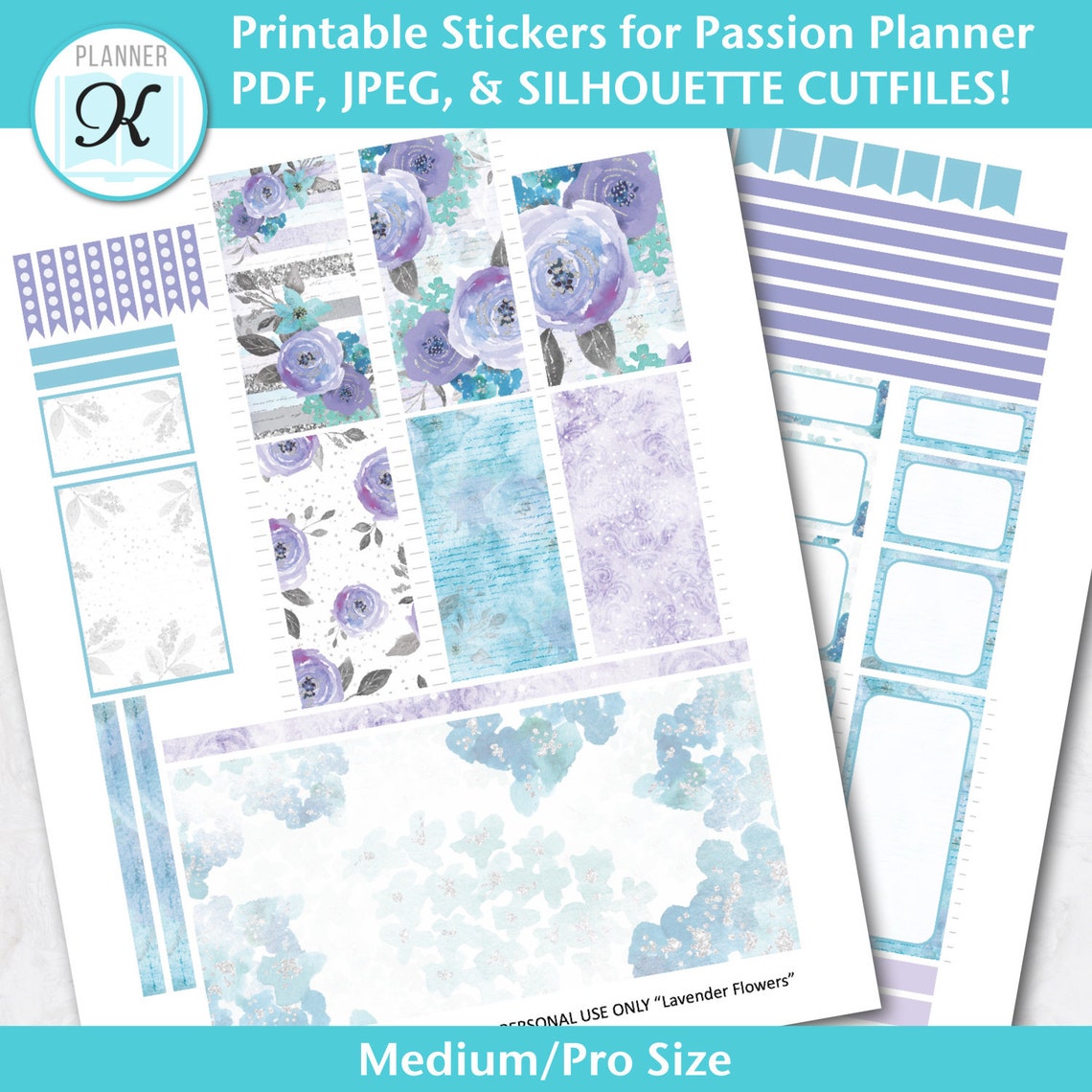 Passion Planner Stickers Medium Sized Passion Planner | Etsy