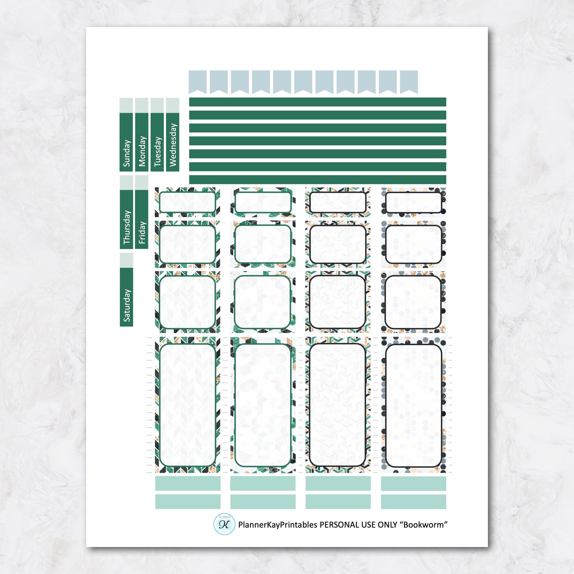 Passion Planner Stickers Medium Sized Passion Planner Printable Planner ...