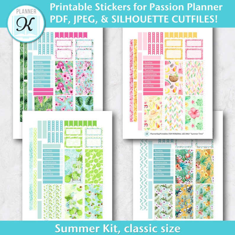Passion Planner Stickers Large Sized Passion Planner - Etsy