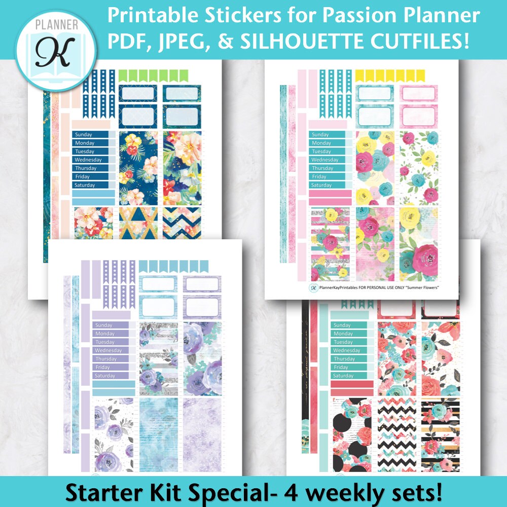 Passion Planner Stickers Large Sized Passion Planner - Etsy