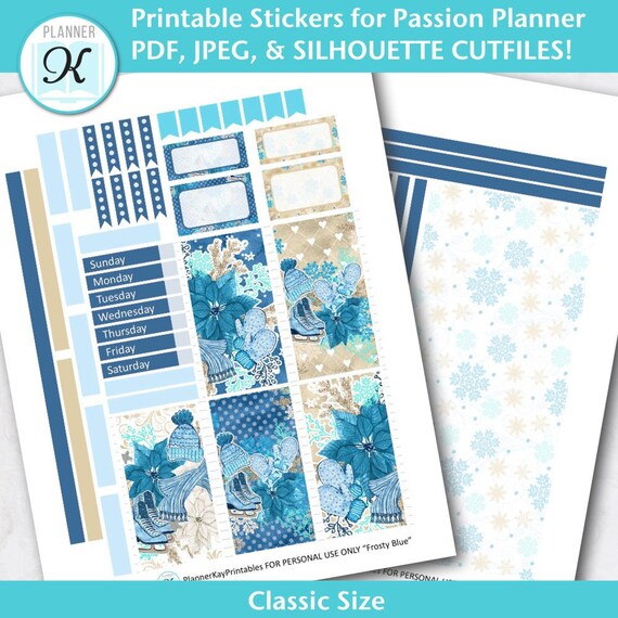 Passion Planner Stickers Large Sized Passion Planner - Etsy