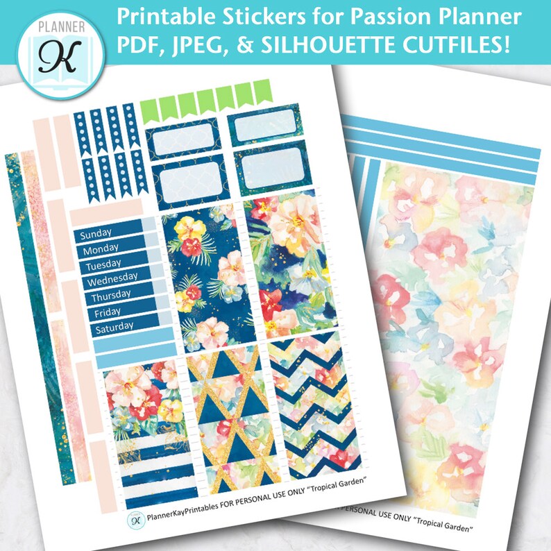 Passion Planner Stickers LARGE Sized Passion Planner Etsy UK