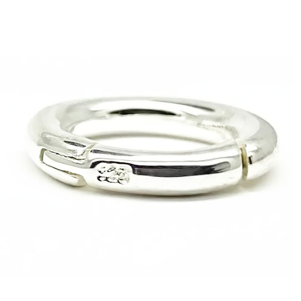 Sterling Silver .925 hinge hinged friction ring  clasp connector jewelry making finding 13.9mm 1.6 grams.