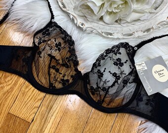 Deadstock black bra | Etsy Vintage 1960s Rondeau Lilyette Black