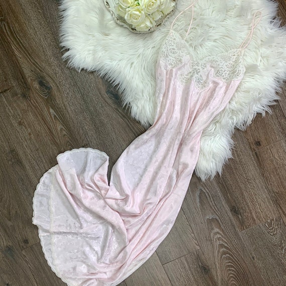 Sz M Vintage Christian Dior Silky Pink Floral Prin