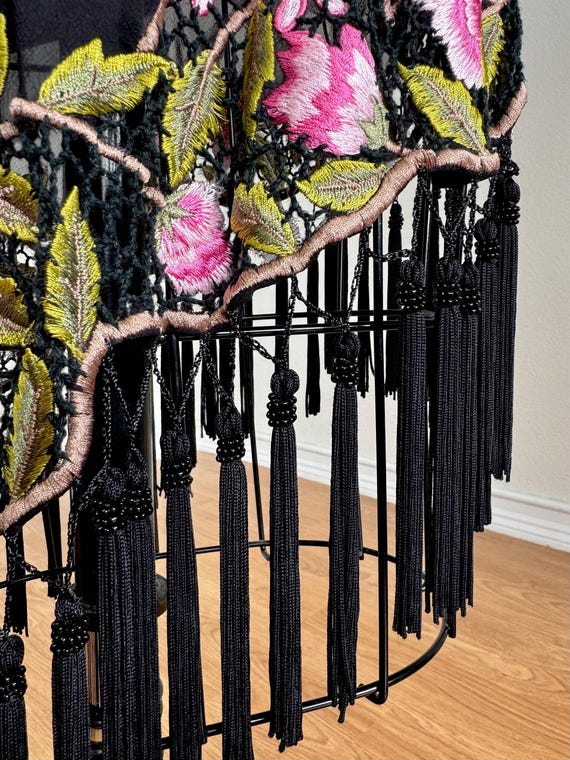 SUE WONG 100％シルク サイズ2 ビーズ装飾付きピンクドレス SUE WONG