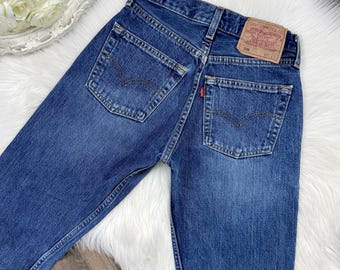 XXS/23/24 Vintage 501 Medium Wash Slim Fit Straight Leg Levis