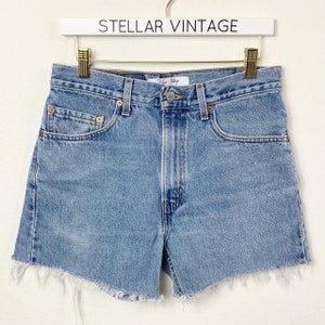 Short Levis Cutoff 505, délavage moyen clair, taille 28, vintage image 3