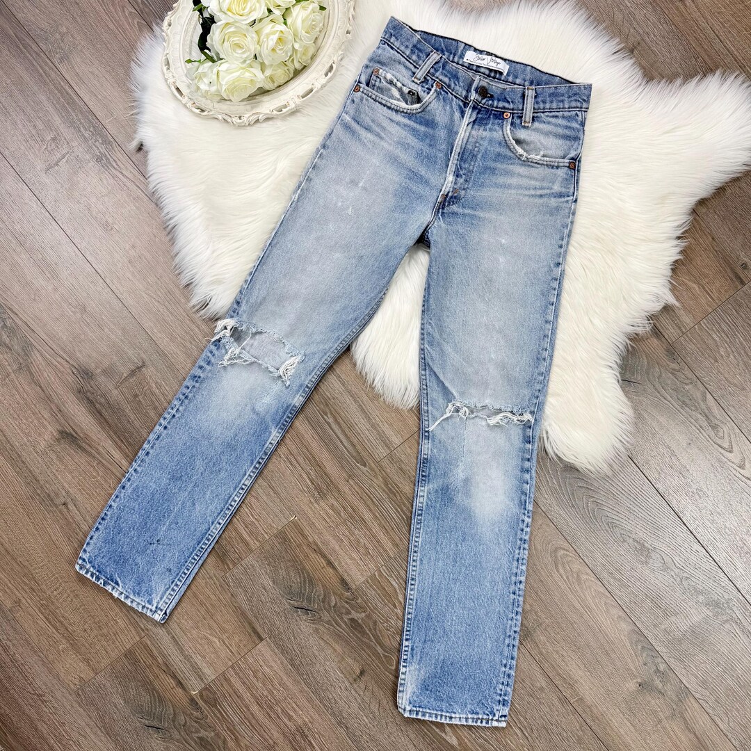 Levi's70505　USA size46 70s Vintage USA Made Levi 517's with Super Wash, Black Bar tack