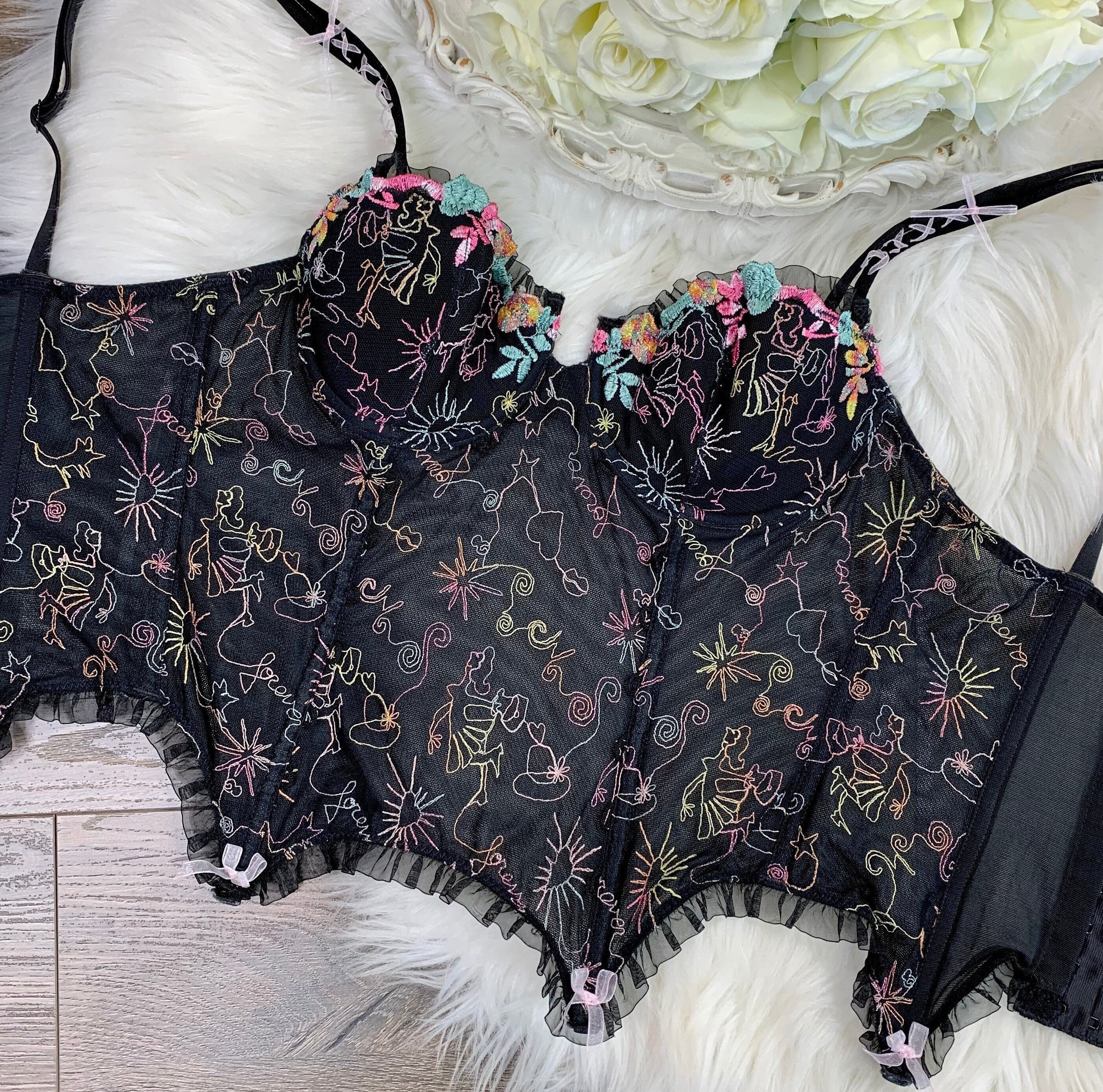 Sz 34B Y2K 00s Chantal Thomass for Victorias Secret French