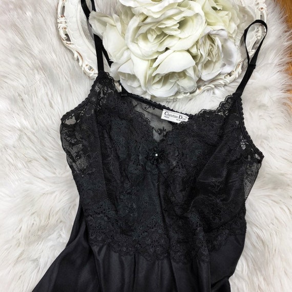 dior black lace slip dress Dior by Galliano FW2000 suede lace slip dress