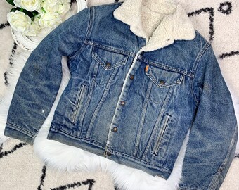 Long Sherpa Denim - Etsy