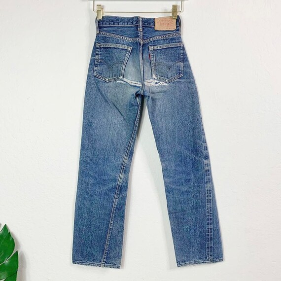 XXS/22 Vintage 302 Selvedge Big E Medium Dark Wash Slim Fit - Etsy