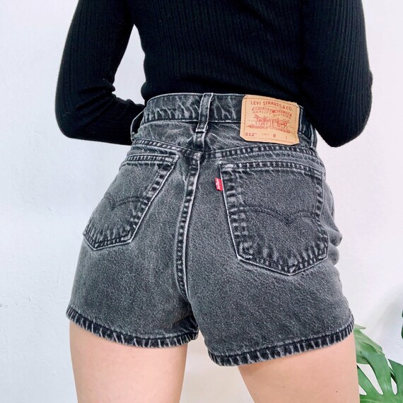 Sz 26 Vintage 512 Faded Black High Waisted Levis S