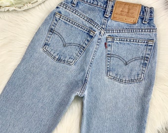 XXS/23 Vintage 501 Jet Black Slim Fit Straight Leg Levis - Etsy