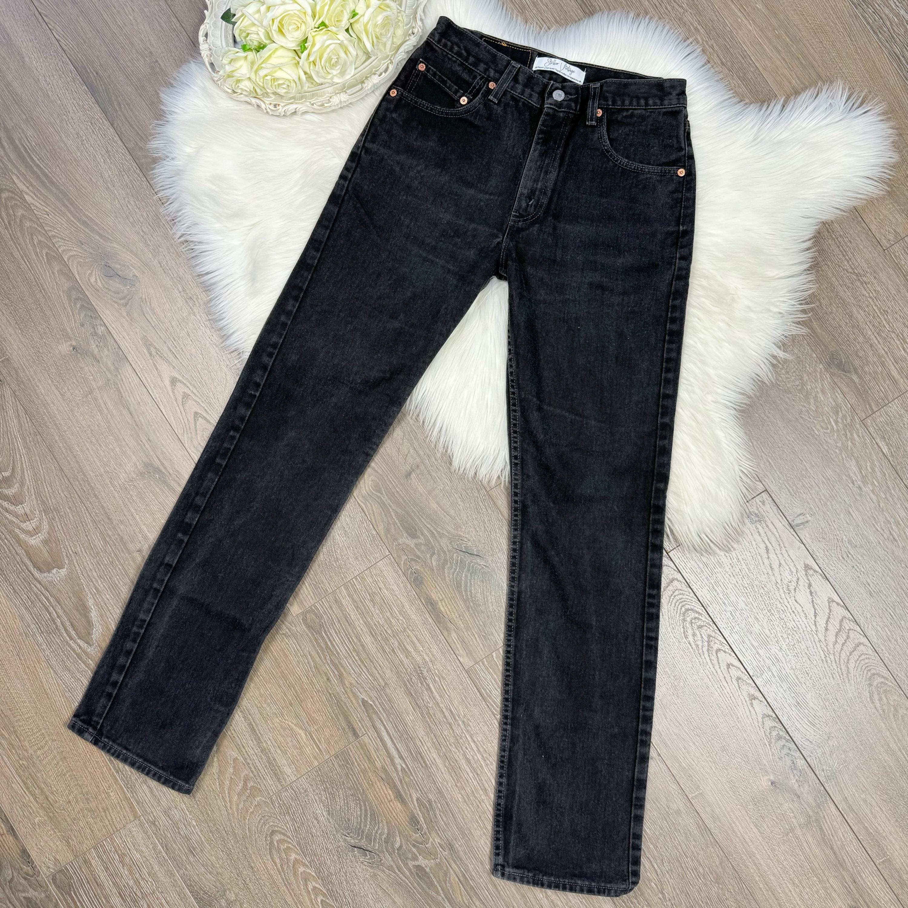 Sz 28 Vintage 505 Black Slim Fit Straight Leg Levis - Etsy Sz 28 Vintage 505 Black Slim Fit Straight Leg Levis - Etsy