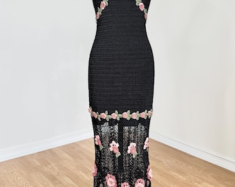 sue wong floral embroidered dress A-line Cream Colorful Floral Prom Dresses Embroidered Puff Sleeve Even –  SELINADRESS main image 1