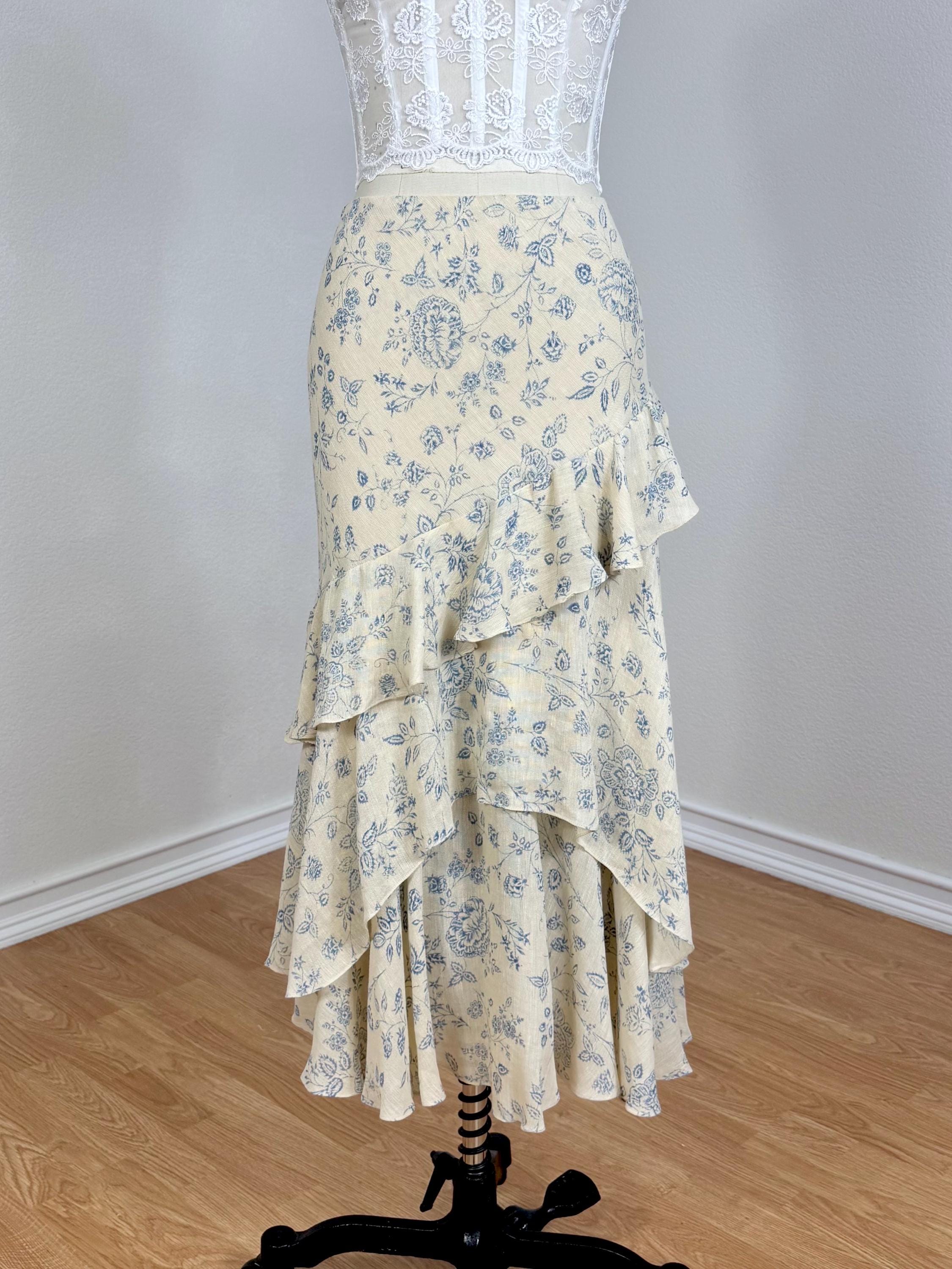 Ralph Lauren Skirts Vintage Silk - Etsy