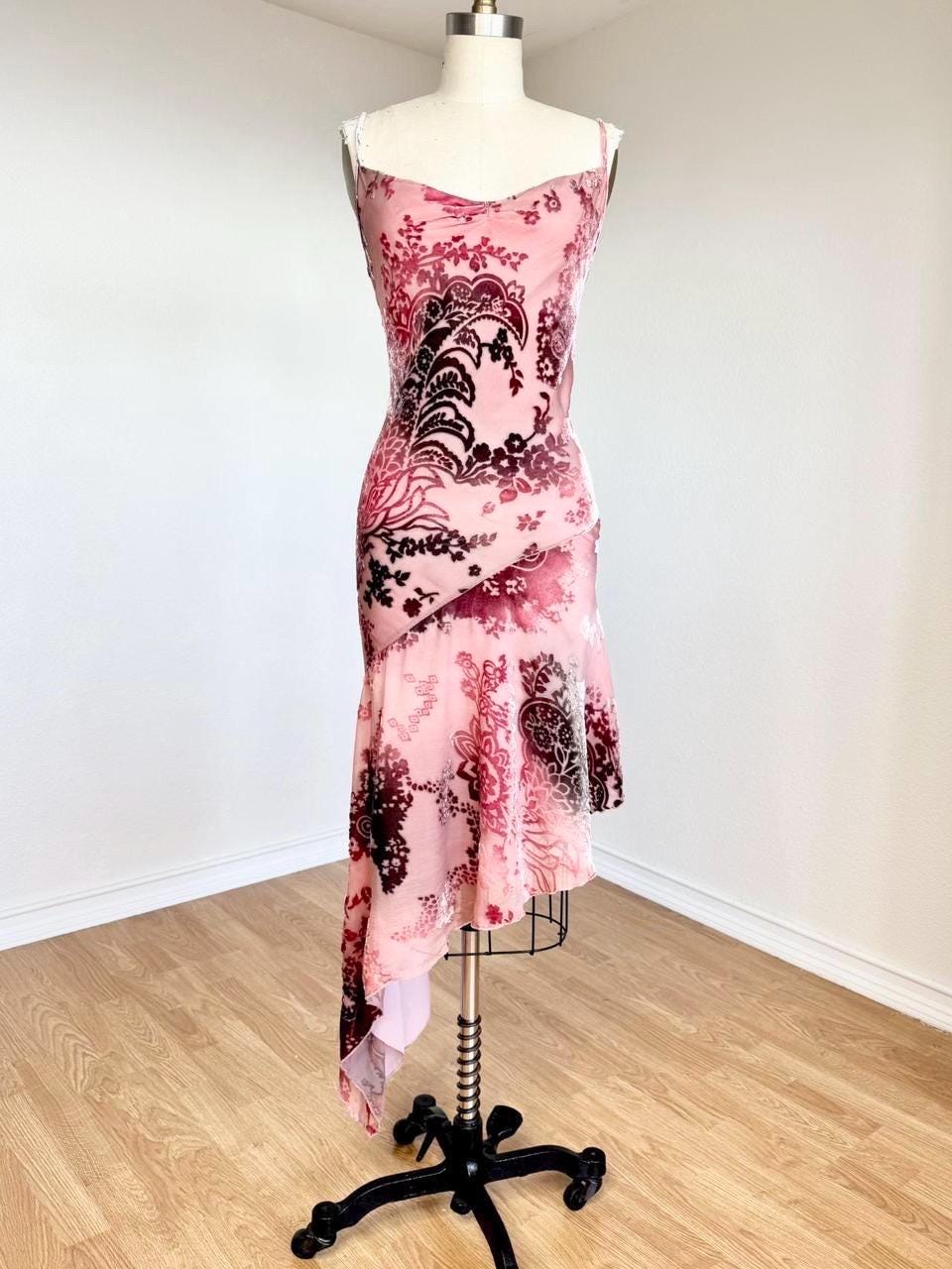 Vintage Y2k Asymmetric Dress - Etsy