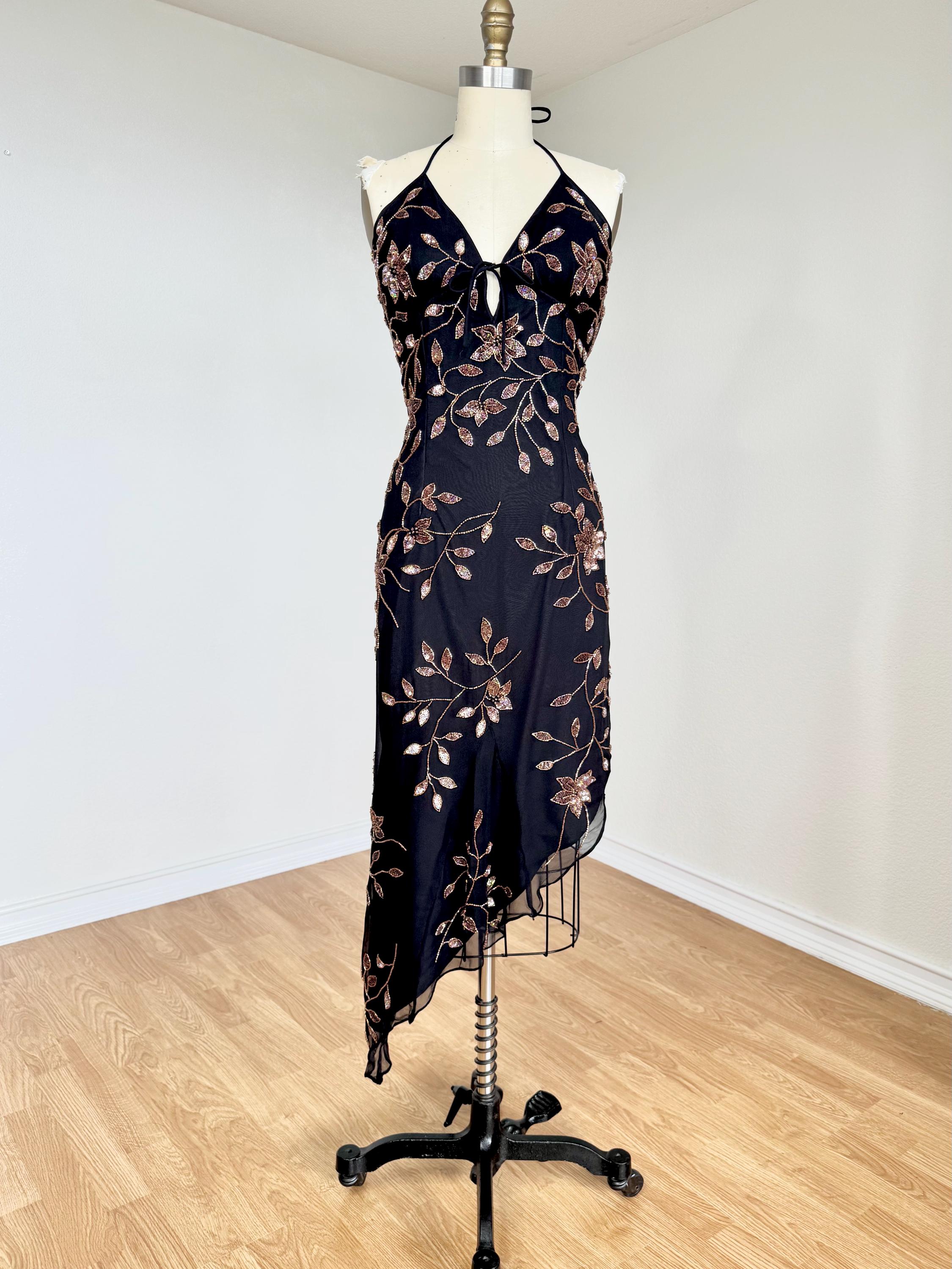 Vintage Silk Cache Dress - Etsy