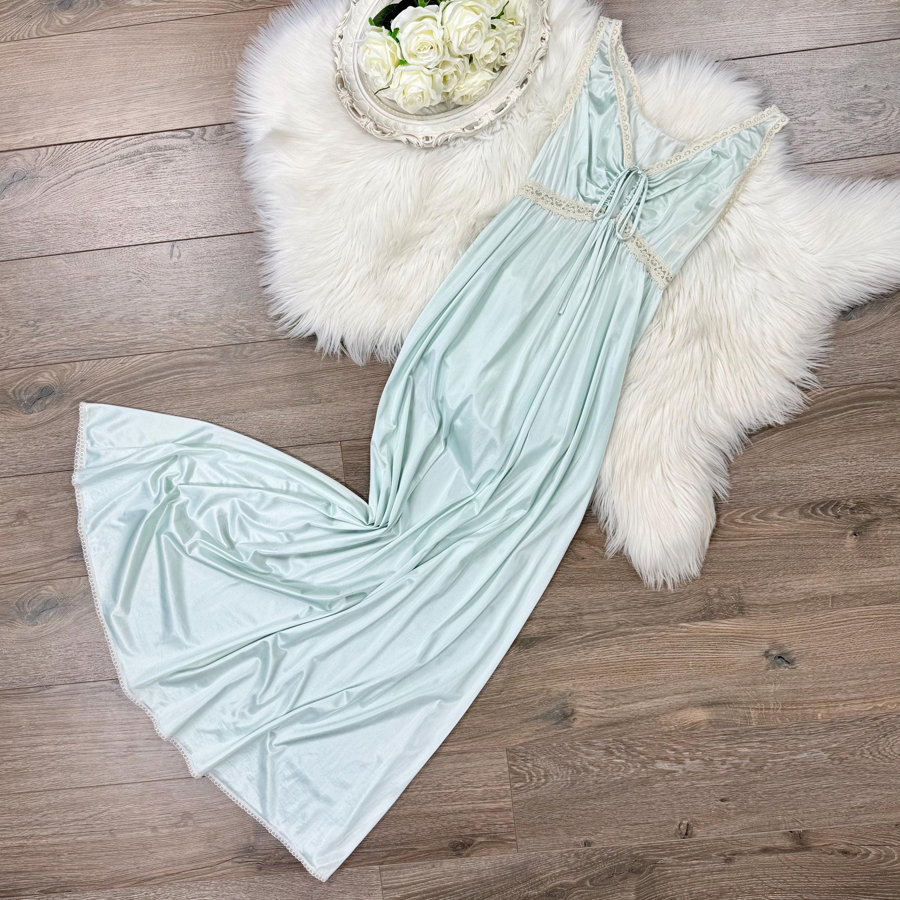 Aqua Blue Slip Dress - Etsy