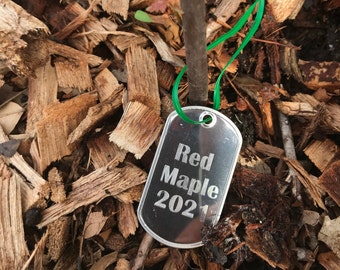 Tree Tags Custom Engraved, custom plant tag, garden accessories, garden label, plant label, permaculture gift orchard markers gardening gift