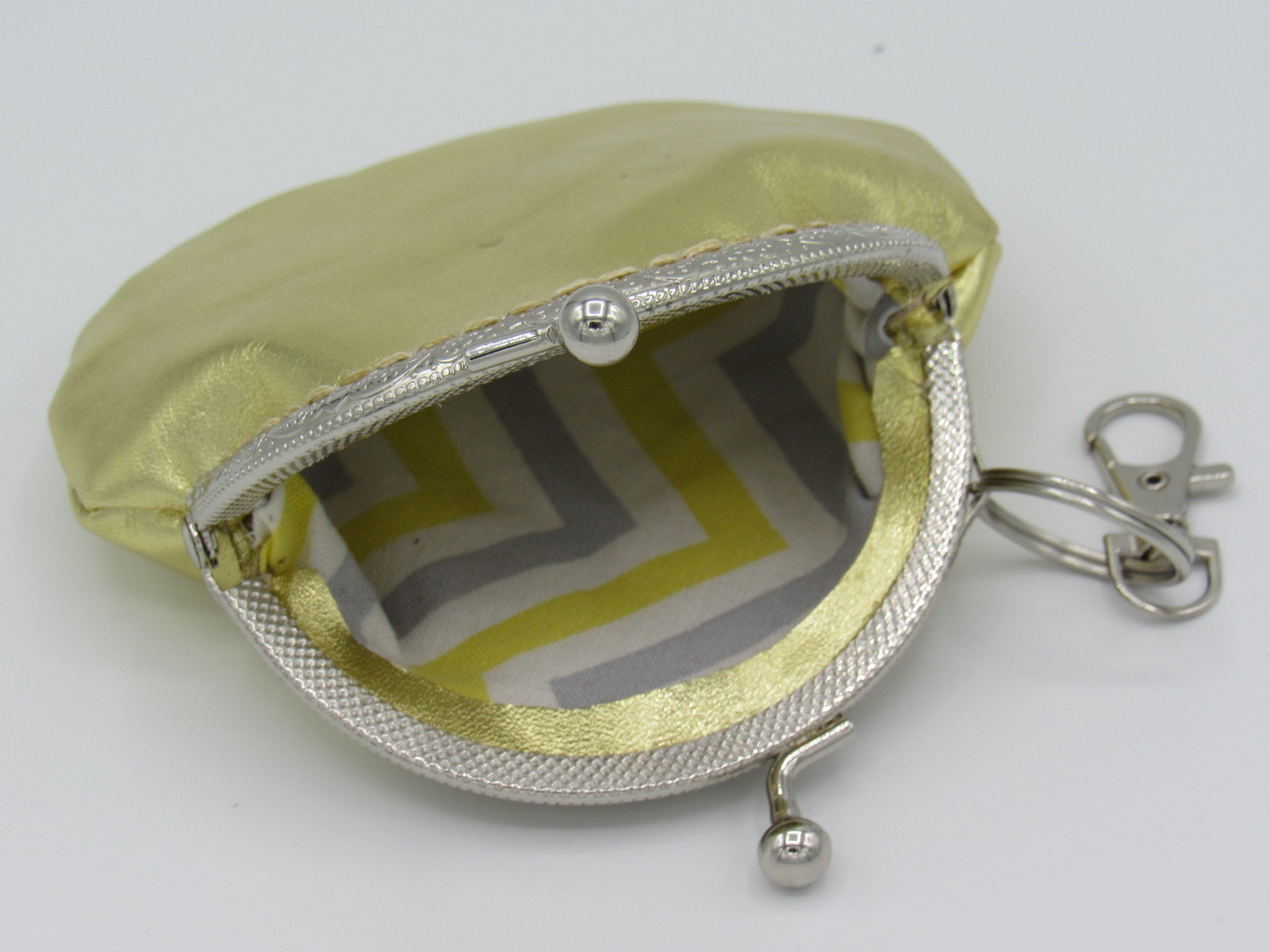 Small Leather Clasp Change Wallet/new Vintage Style Kiss Lock Wallet