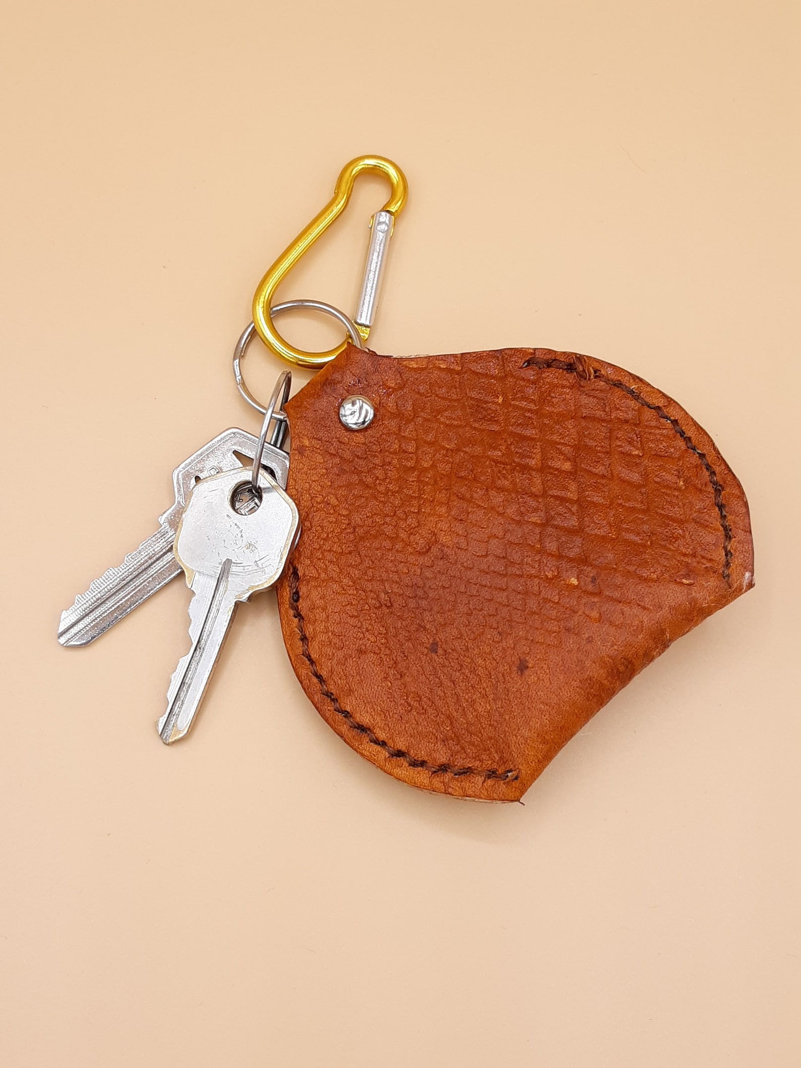 Leather Key Fobcoin Pouch/small Coin Pouchkey Fob/python Print Key