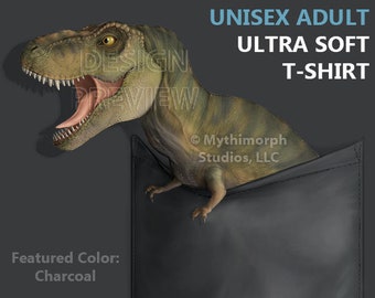 Adult Ultra Soft T-Shirt: Tyrant Lizard [BUCK] "Pocket Protector"