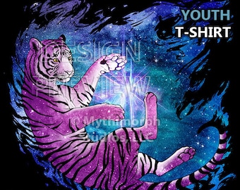 Youth T-Shirt: Interstellar Tiger "The Artist Collection"