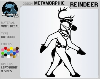 Metamorphic: Reindeer [Vinyl Decal Sticker]