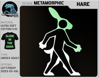 Metamorphic: Hare [Glow In The Dark, Ultra Soft T-Shirt]