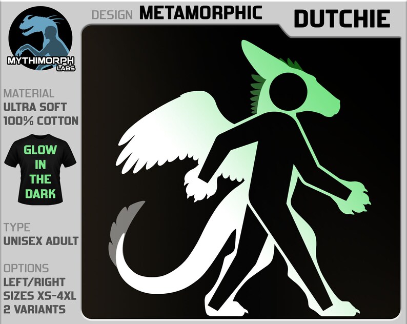 Metamorphic: Dutchie Glow In The Dark, Ultra Soft T-Shirt image 1