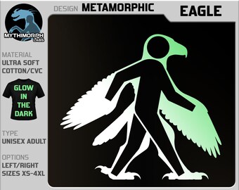 Metamorphic: Eagle [Glow In The Dark, Ultra Soft T-Shirt]