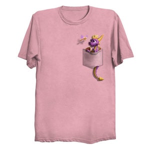 Youth T-Shirt: Purple Pyro Pocket Protector Pink