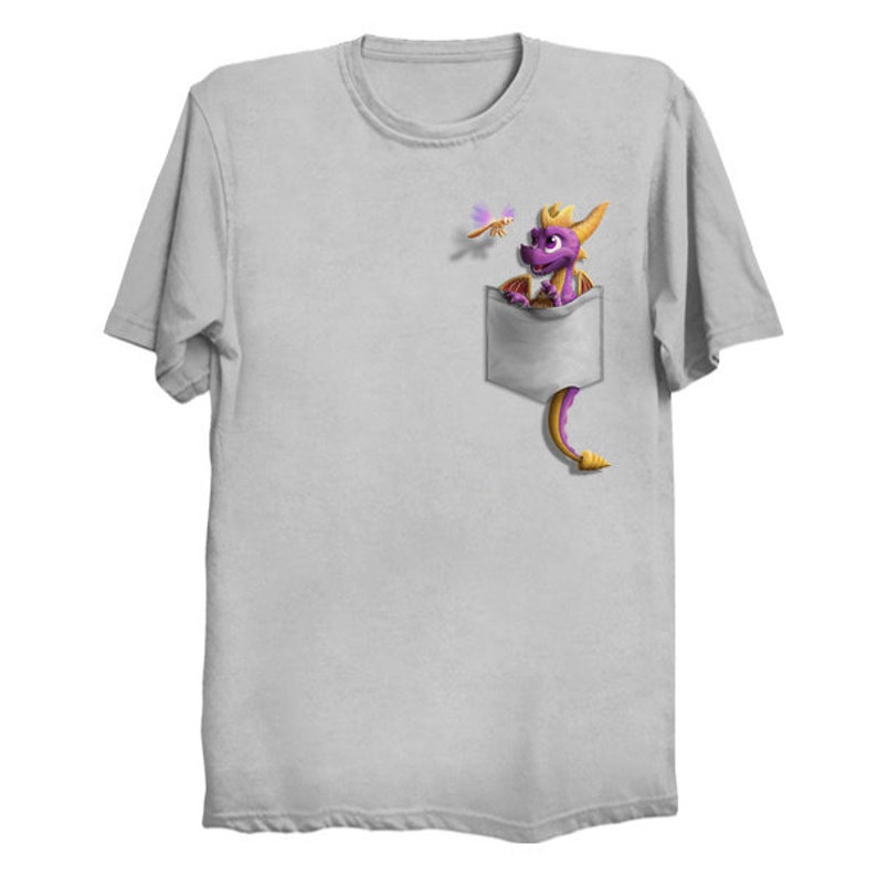 Youth T-Shirt: Purple Pyro Pocket Protector Silver