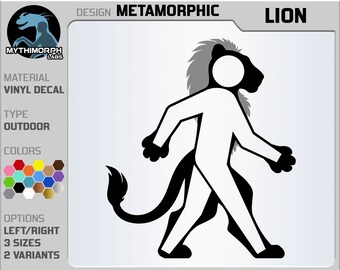 Metamorphic: Lion [Vinyl Decal Sticker]