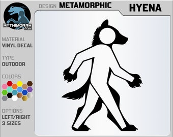 Metamorphic: Hyena [Vinyl Decal Sticker]