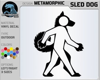 Metamorphic: Sled Dog [Vinyl Decal Sticker]