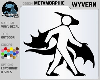 Metamorphic: Wyvern [Vinyl Decal Sticker]