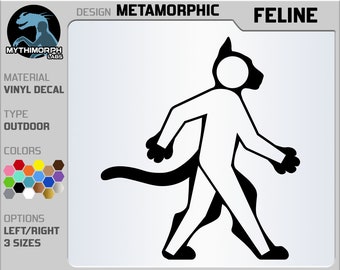 Metamorphic: Feline [Vinyl Decal Sticker]