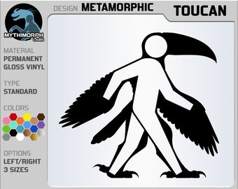 Metamorphic: Toucan [Vinyl Decal Sticker]