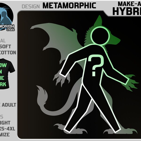 Metamorphic: Make-A-Hybrid [Glow In The Dark, Ultra Soft T-Shirt]