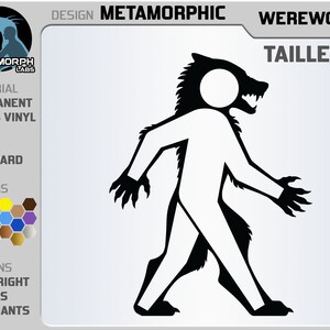 Metamorphic: Werewolf Vinyl Decal Sticker image 3