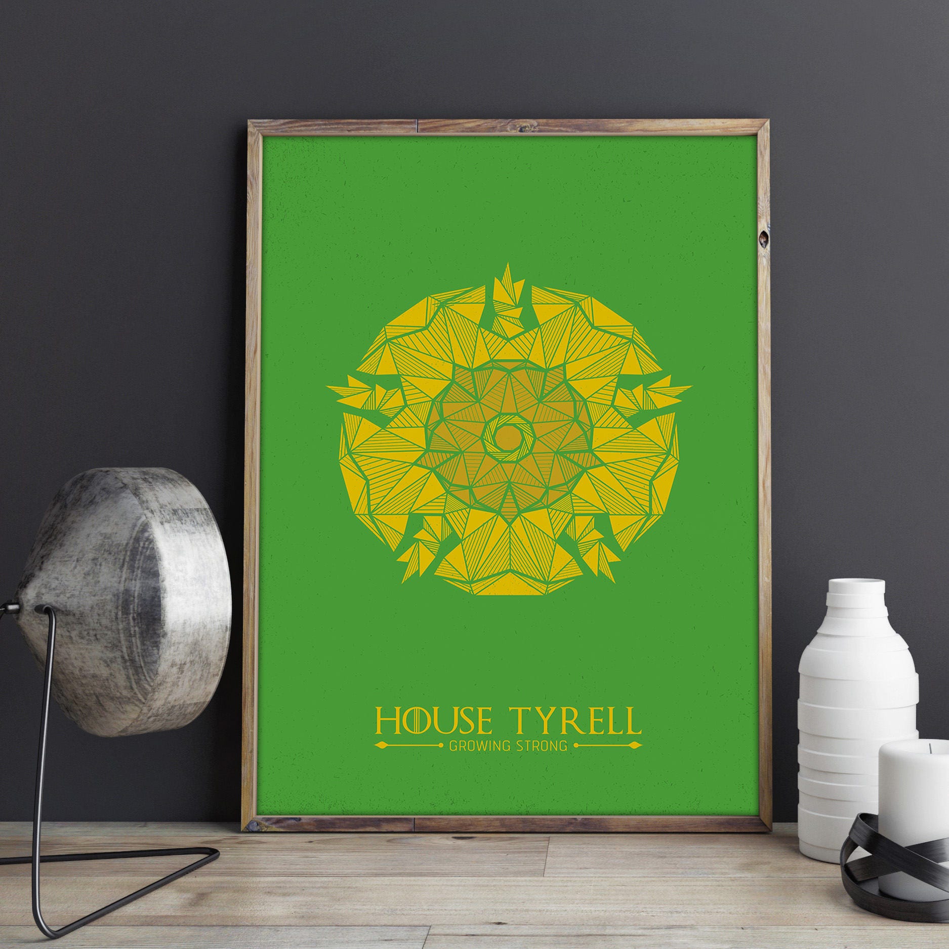 House Tyrell Banner Game of Thrones Poster House Tyrell Wall Etsy