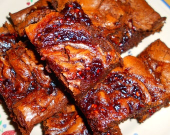 Raspberry Brownies, Fudgy Brownies, 1-1/2 LBS. Homemade Brownies, Chocolate Brownies, Baked Goods, Edible Gift, Dessert, Holiday Gift,