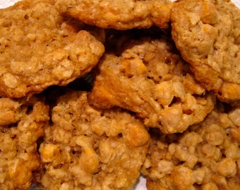 Galletas de avena y caramelo, 2 docenas, Galletas de avena escocesas, Productos horneados, Galletas caseras, Regalo comestible,