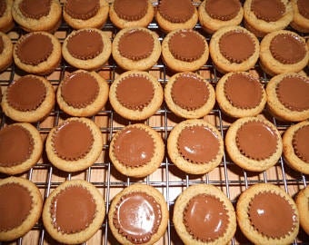 Peanut Butter Cup Cookies, 2 dozen, Baked Goods, Peanut Butter, Holiday Cookies, Chocolate Peanut Butter, Food Gift, Homemade Cookies