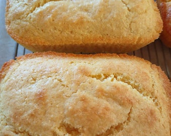 Mini Corn Bread, 4 Loaves, Homemade Corn Bread, Baked Goods, Homemade Bread, Moist buttery cornbread